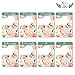8 Double Sided Floral Baby Closet Organizer for Girl, Newborn Nursery Wardrobe Divider Hangers to Arrange Clothes with Separator by Size or Age, Baby Shower & Registry Gifts