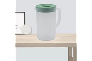 Plastic Pitcher, High Temperature Resistant, Large Capacity, Filter Hole, Durable Design, for Kitchen, Picnic, Office, Family