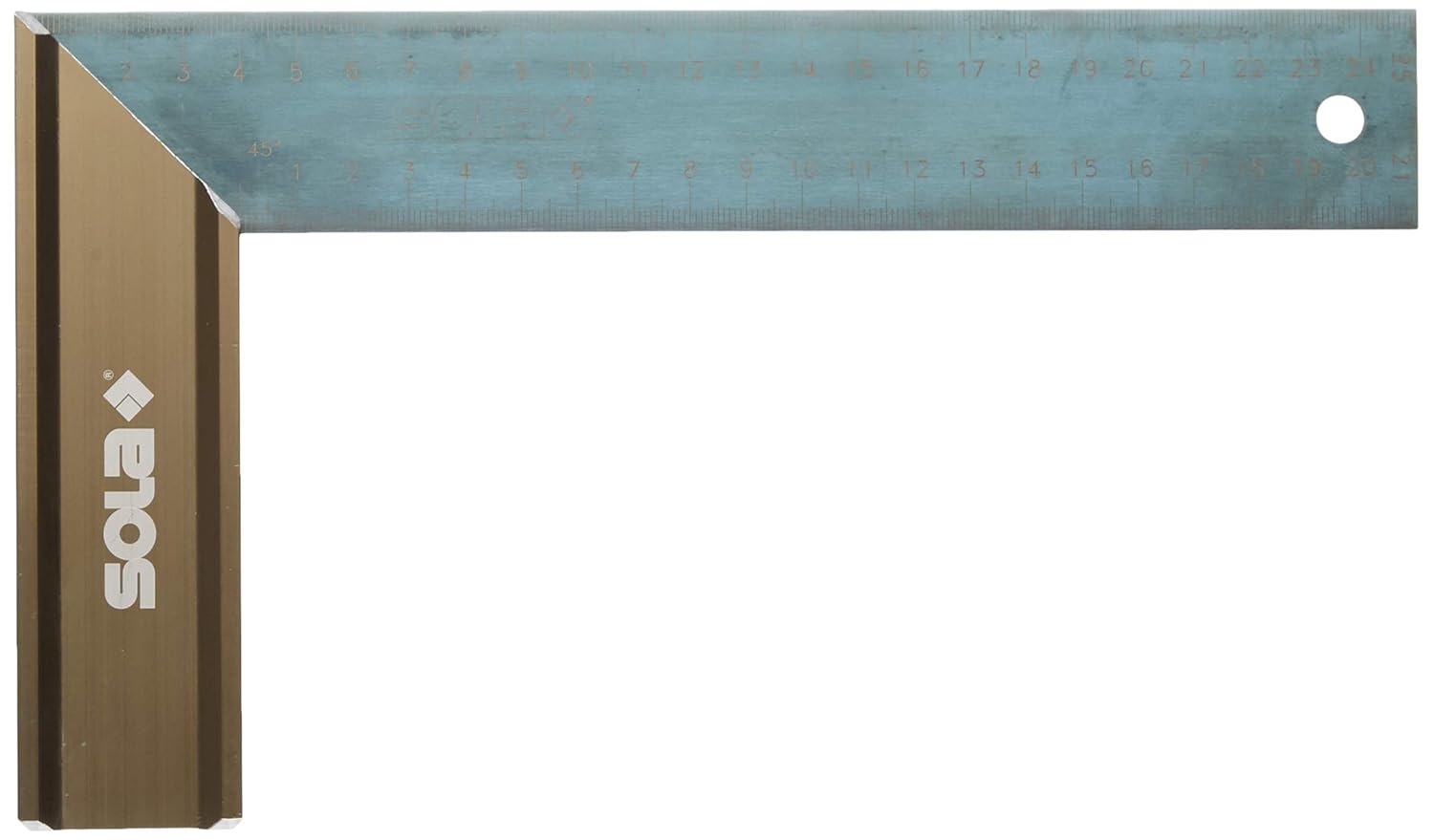 Sola 56013101 "SRG 250" Carpenter Square, Blue/Brown, 250 mm