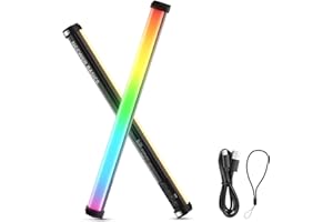 NEEWER Basics 21" Magnetic RGB Light Wand, CRI95 Dimmable 14W LED Handheld Video Tube Lighting Stick with 51 RGB Modes, 4000m