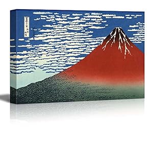 Fine Wind Clear Morning (Mt. Fuji) by Hokusai - Canvas Print