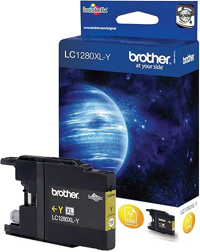 Brother LC-1280XLY Yellow Ink Cartridge Single Pack Super High Yield Genuine