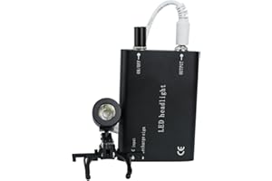 CARESHINE Portable Black Head Light Lamp for Dental Surgical Medical Binocular Loupe