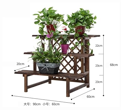 Z Estante de Madera de la Flor, Soporte de Interior de la Planta ...