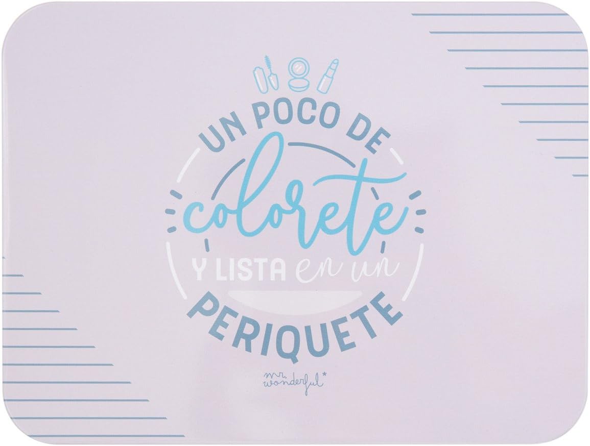 Caja Metálica Mr. Wonderful: Un Poco de Colorete y Lista en un periquete: Amazon.es: Hogar