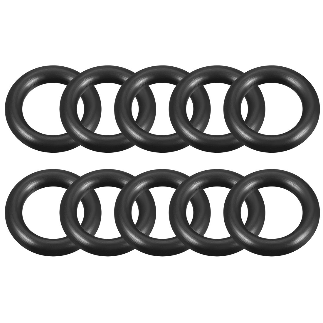 sourcingmap Nitrile Rubber O-Rings 27mm OD 17mm ID 5mm Width, Metric Sealing Gasket for Automotive Machine Plumbing, Pack of 10
