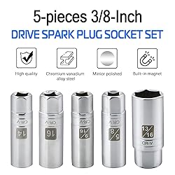 A ABIGAIL 5PCS Magnetic Spark Plug Socket Set