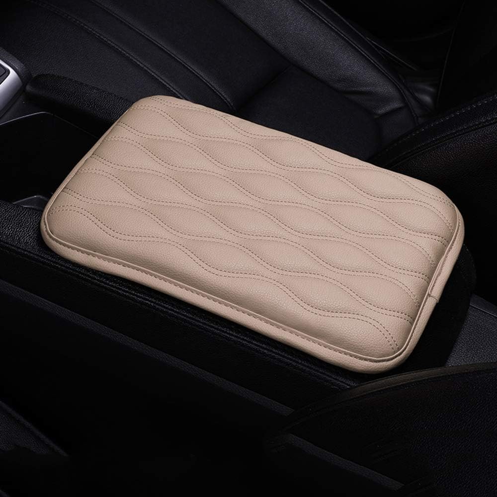 Dotesy Auto Center Console Cover Armrest Pads, PU Leather