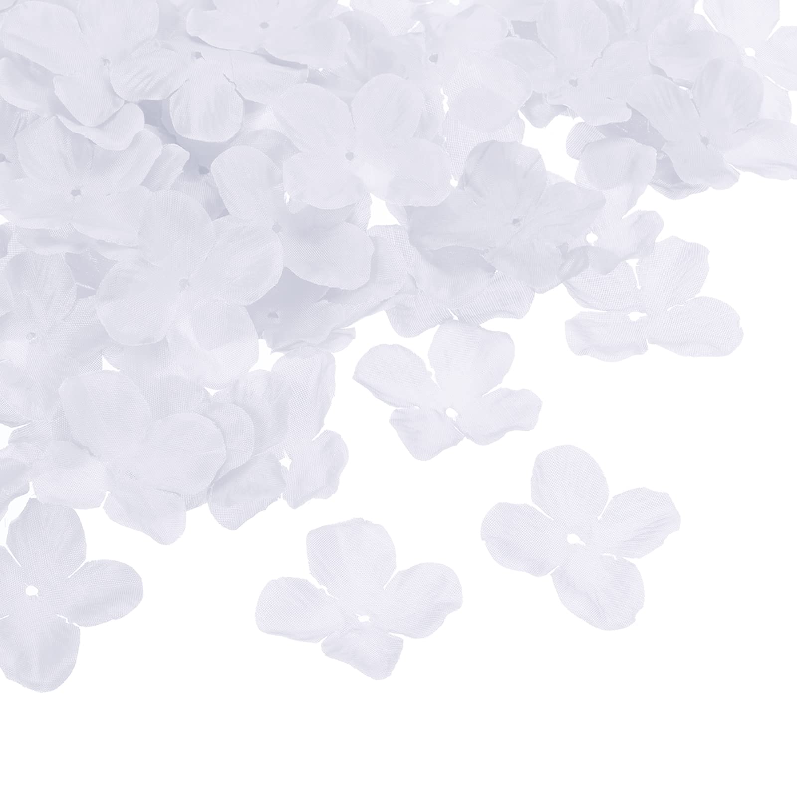 PATIKIL Artificial Flower Petals, 500Pcs Fake Flowers Silk Petal Decoration Supplies for Wedding Decor Bridal Party Event, White
