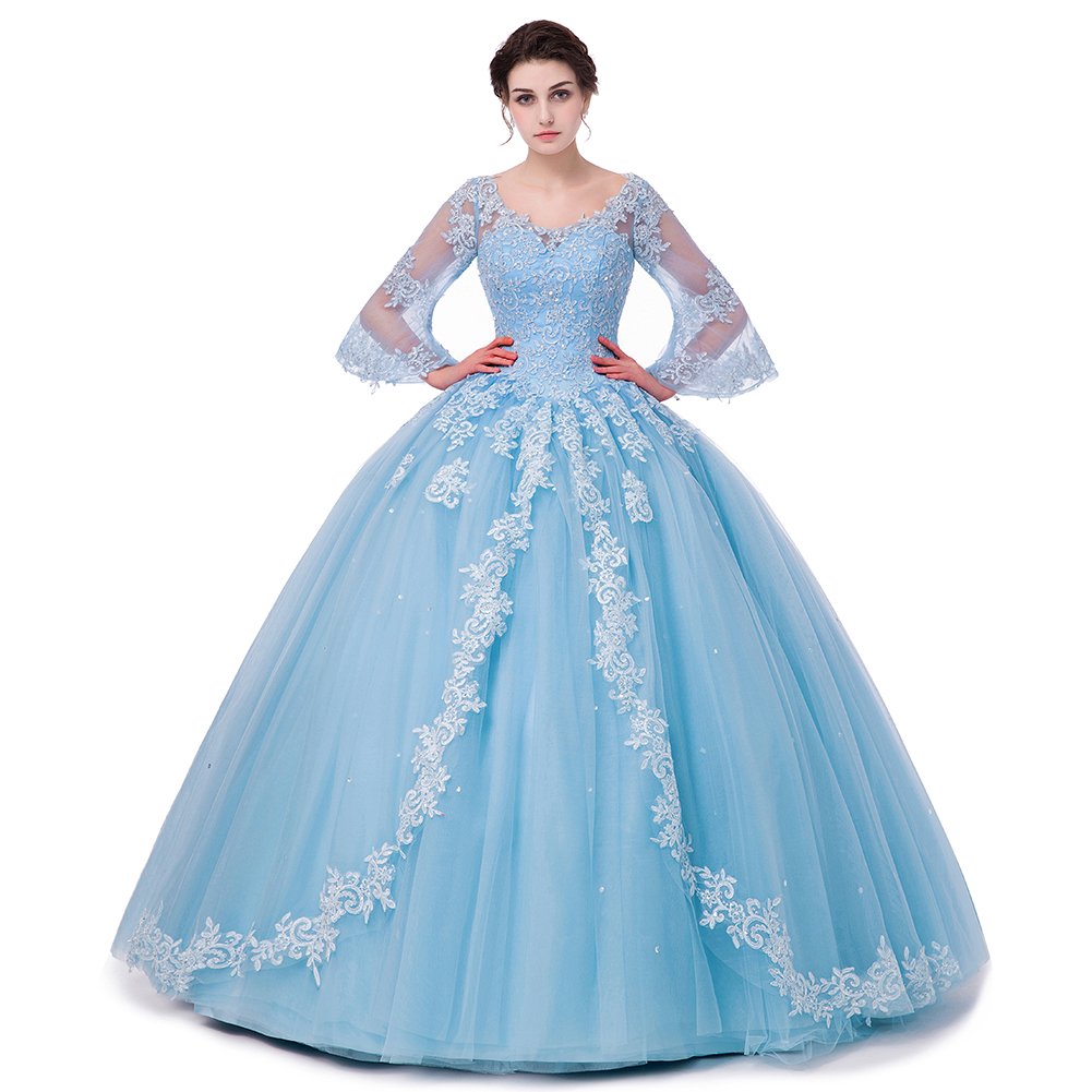 Light Blue Ball Gown