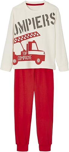 Comment Dit On Pyjama En Anglais VERTBAUDET Pyjama garçon Ecru Rouge 2 A: Amazon.fr: Vêtements et