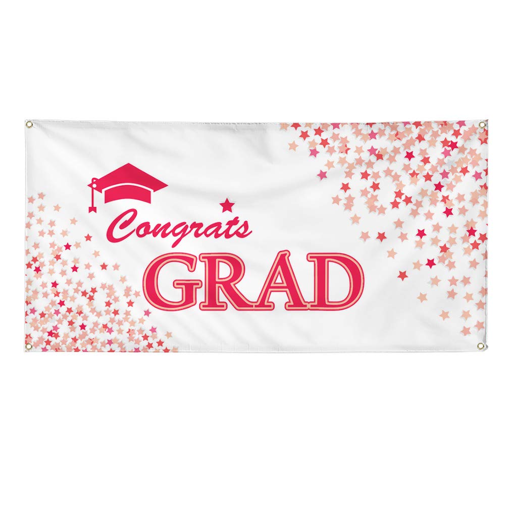 Amazon Com Vinyl Banner Sign Congratulations Graduate Business