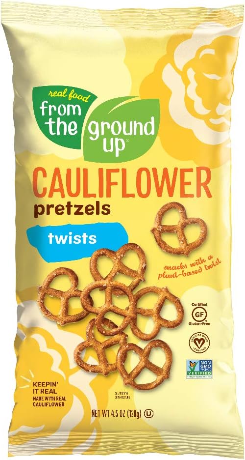 REAL FOOD FROM THE GROUND UP From the Ground Up Cauliflower Pretzel Twists - 12 Pack