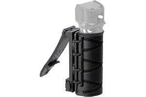 BESWON Open to OC/MOLLE Vest Quick Release Pepper Spray Holder/Mace Spray Holster for Duty Belt, 360° Rotating Carrier Sheath MK3 MK4 Canisters Holder for Men Women