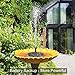 Cocofit Upgraded Solar Fountain with Battery Backup and 6 Nozzles, Floating Solar Water Fountain Pump, 2.5W Solar Powered Fountain Pump for Birdbath, Garden, Pond, Pool, Fish Tank, Aquarium