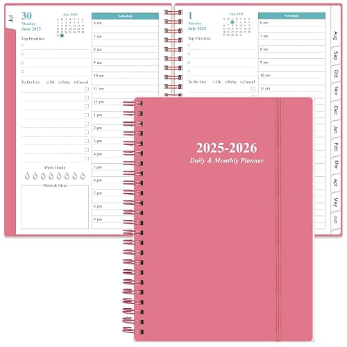 2025-2026 Daily & Monthly Planner - One Page Per Day, Daily Planner