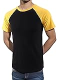HARBETH Men's Vintage Slim Fit Soft Raglan Short