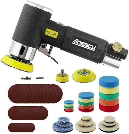 Mini Ponceuse Excentrique A Air Comprime Anesty Mini Ponceuse Orbitale 25mm 50 Mm 75mm Air Sander 1 2 3 Petit Ponceuse Pneumatique Orbitale Amazon Fr Bricolage