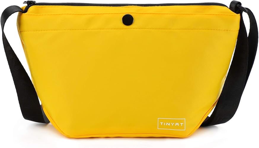 Amazon Tinyat ショルダーバッグ レディース 小さめ 斜めがけ ナイロン ミニ ポシェット サコッシュ バッグ スマホ アウトドア イエロー Tinyat シューズ バッグ