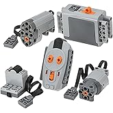 AIMATRIX Power Function Motor kit Compatible with Major technic Parts Brands, Remote Control Kit Servo Motor Battery Pack Inf