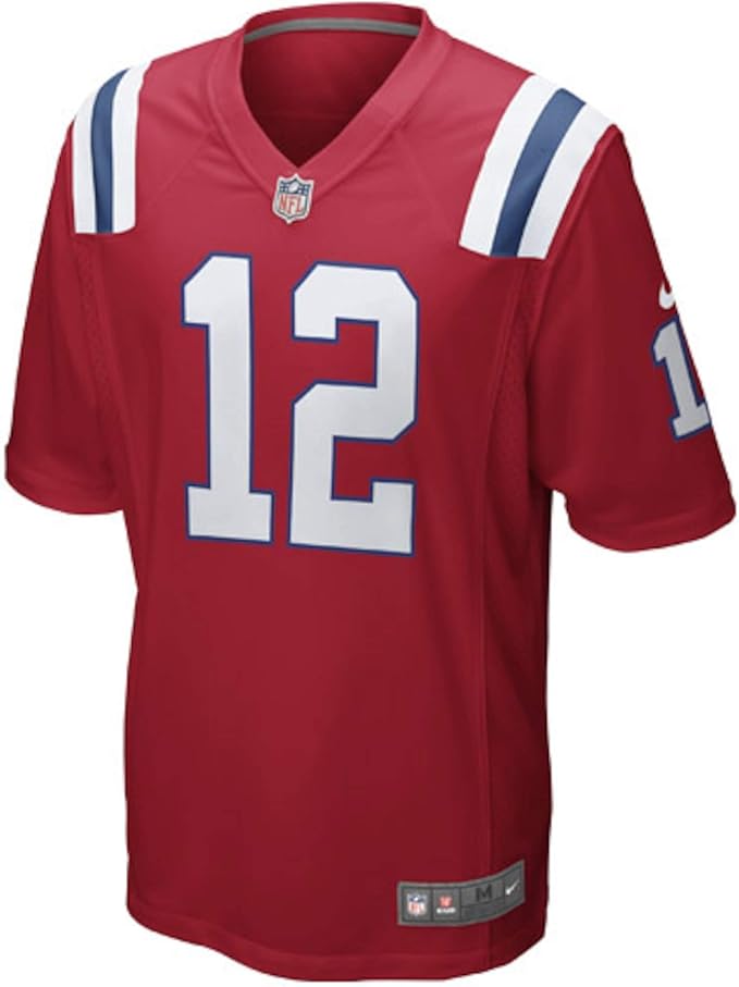 Amazon Com Nike Tom Brady New England Patriots Youth Boys Throwback Game Jersey Red Clothing