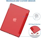 Jetech Case for iPad 9.7 2017 2018 Smart Cover Auto Wake Red view 4