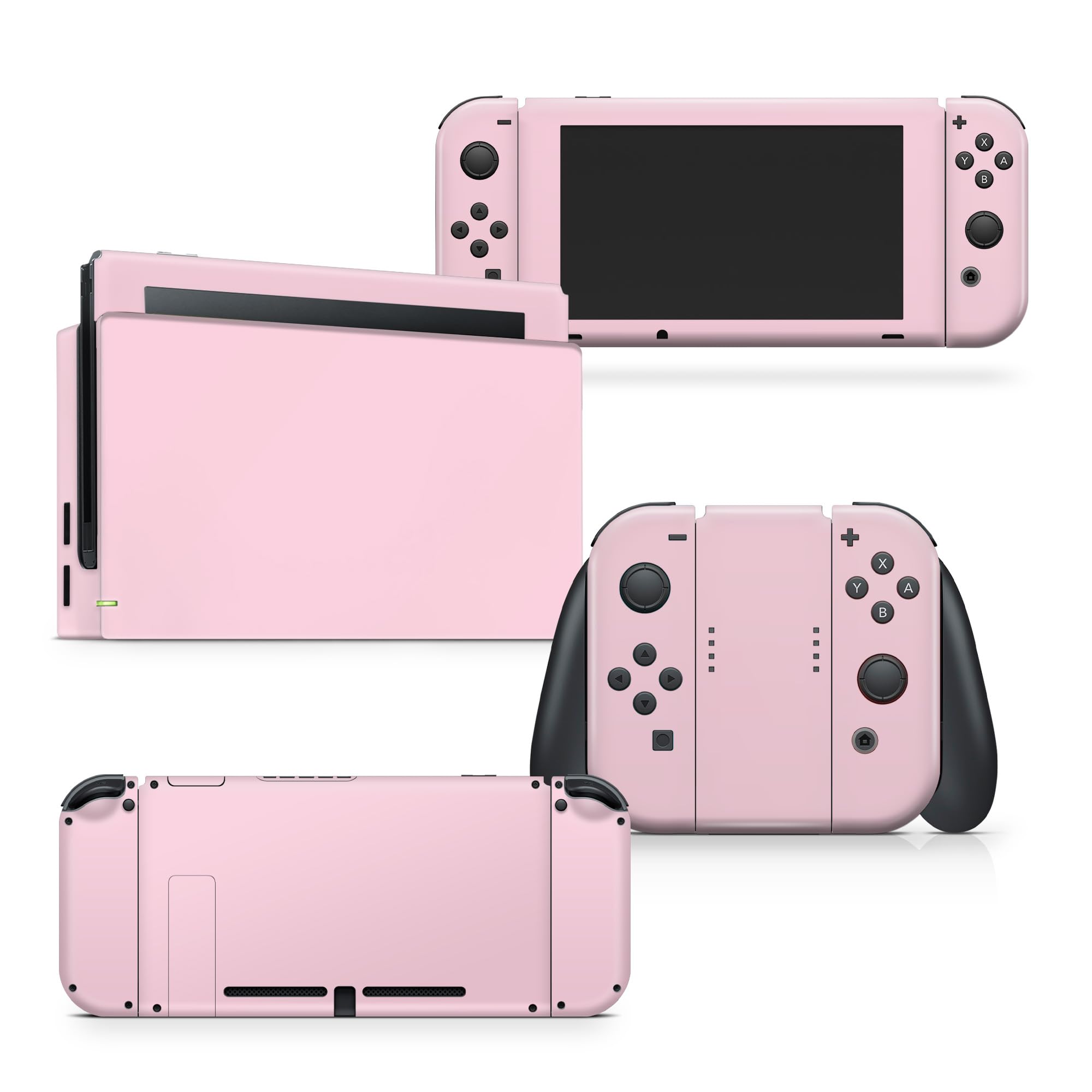 Photo 1 of Tacky Design Solid Skin Compatible with Nintendo Switch Skin Wrap Cover, Classic Skin for Switch Stickers, Premium 3M Vinyl (Cherry Blossom Pink, Nintendo Switch (2017))