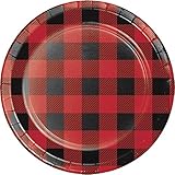 Buffalo Plaid Dessert Plates (8 ct)