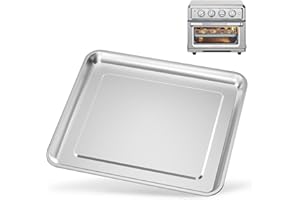 SETTLEDOWN Stainless Steel Baking Tray Pan Compatible with Cuisinart Airfryer TOA-060 and TOA-065 (with Cuisinart Airfryer TOA-060 and TOA-065)