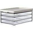 Mepal Omnia Food Storage Box with Lid Set of 3 | 17oz/500ml | Ideal for Cold Cuts, Cheese, and More | Stackable design | Nordic White | BPA-Free | Made in Holland