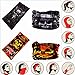 VANCROWN Headwear Head Wrap Sport Headband Sweatband 220 Patterns 12 in 1 Magic Scarf 12PCS & 6PCS 12 in 1 (12PCS.Skeletons)