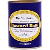 Dr. Singha's Mustard Bath, Therapeutic Bath Salts, 8 Ounce - Relaxing Bath Salts with Essential Oils For Sore Muscles