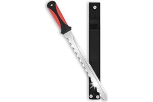 maudibozz Sod Cutter knife: Stainless Steel Garden Knife 11.14-inch sharp blade, double-edged sod knife for outdoor, Lawn Repair, easy to carry (red)