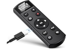 for Nikon Wireless Camera Remote Control - Aodelan Rechargeable Shutter Release Trigger with OLED Screen for Zfc, Z50, P1000,