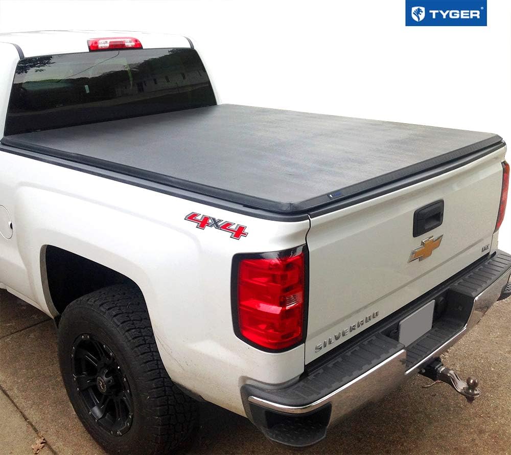 Best Tonneau Covers for GMC Sierra, Tyger Auto T3 Soft Tri-Fold Truck Bed Tonneau Cover