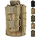 Double Mag Pouch, Hoanan Tactical Molle Magazine Pouch Open-Top Single Rifle Pistol Mag Pouch Cartridge Clip Pouch Hunting Bag (3pack-Upgrade Black)