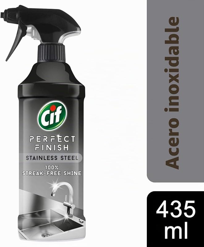 Spray limpiador especializado en acero inoxidable, 435 ml