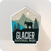 Glacier National Park (Hook &amp; Loop Patch - NOT Iron On) (License Reseller) - by HEDiGEAR