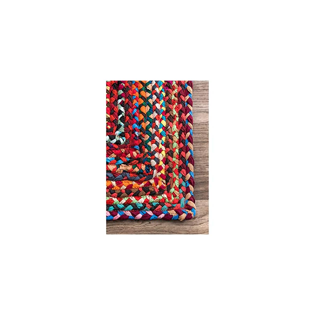nuLOOM Tammara Hand Braided Runner Rug, 2' 6" x 8', Multi LAVORIST