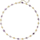 LOLAR RAY Turquoise Jewelry for Women - 14K Gold Plated Turquoise Necklace for Women Colorful Beaded Necklaces Summer Beach Boho Choker Bead Gift