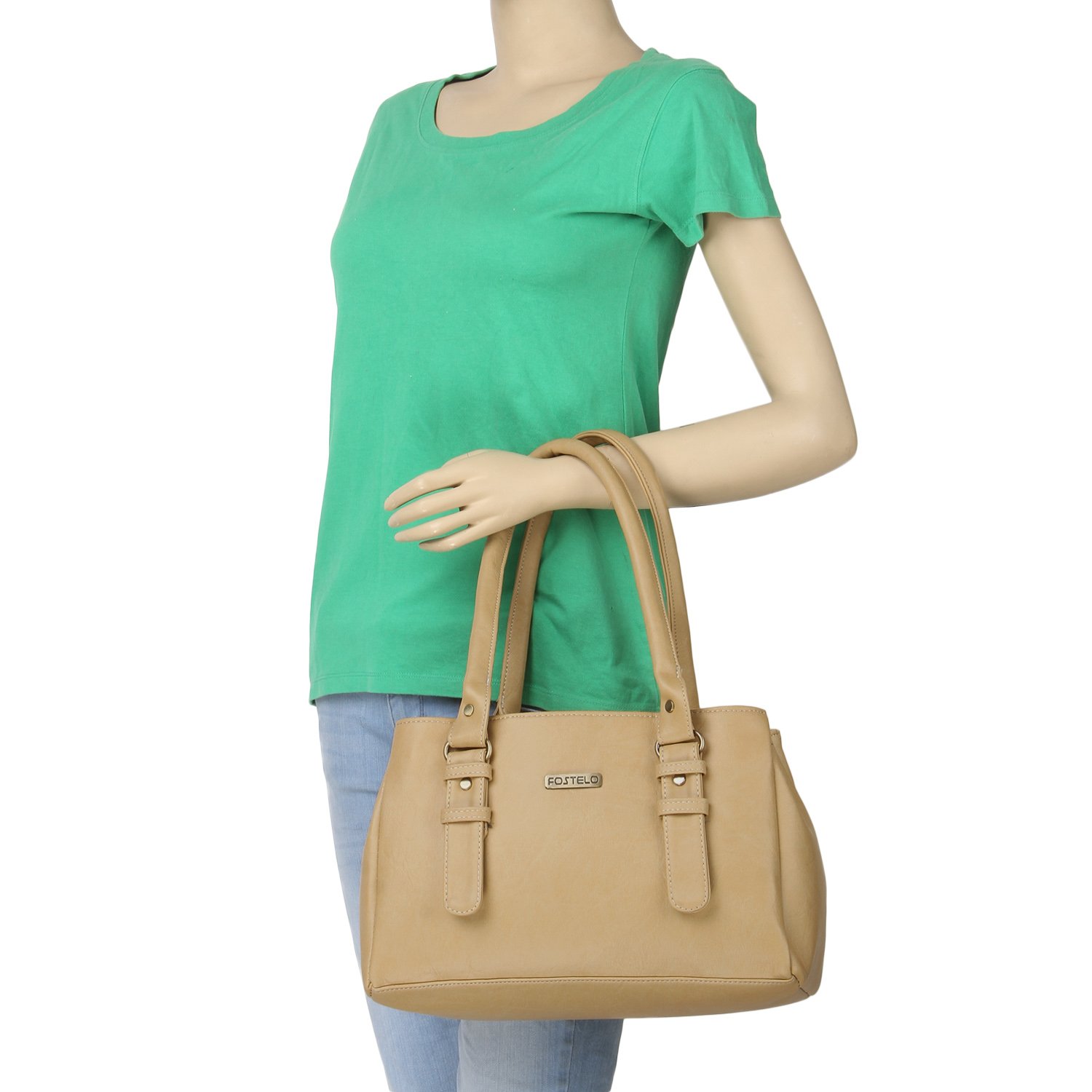 fostelo westside women's handbag (beige) ()