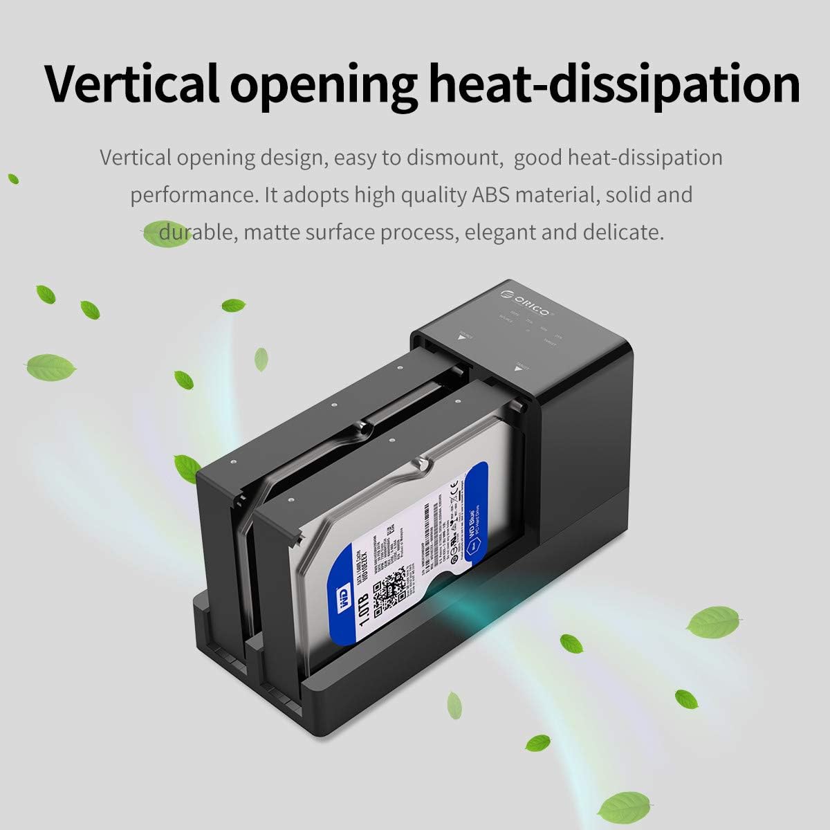 ORICO USB 3.0 to SATA Dual Bay External Hard Drive Docking Station Enclosure for 2.5 or 3.5 in HDD SSD with Offline Clone/Duplicator Function [ 20TB Support ]: Computers & Accessories