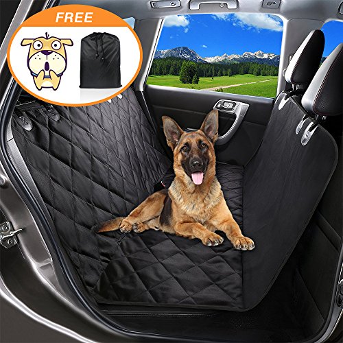 Pet Seat Cover Dog Car Seat Covers With Storage bag-600D Waterproof, Nonslip Backing and Hammock Style Easy to Clean and Install for Cars, Trucks and Suv's