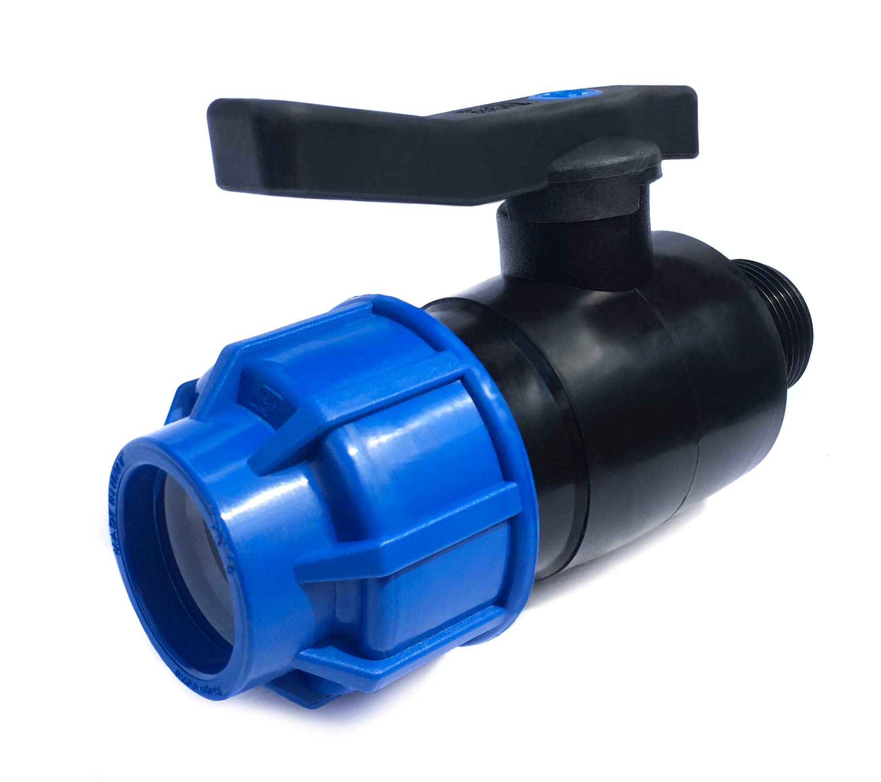 GASMIS B-0-0524-001 Kugelhahn 20mm x 1/2 Ball Valve, Clamp X Ag