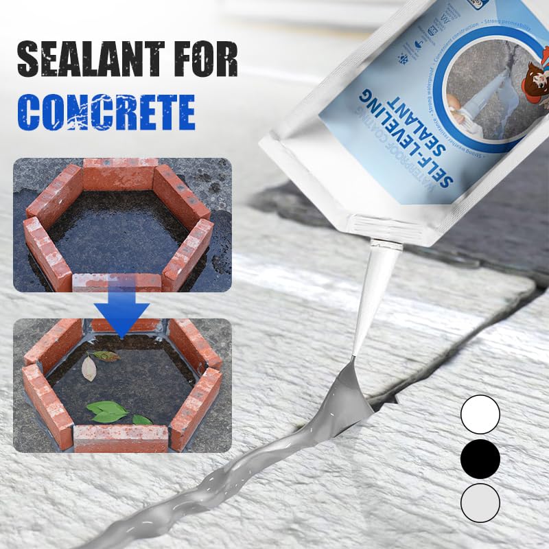 Gasuio 2025 Concrete Crack Repair Adhesive: Self-Leveling, Weather-Resistant Sealant for Driveways & Patios