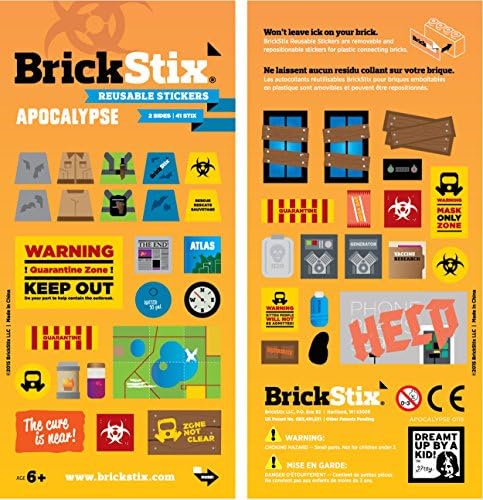 BrickStix APOCALYPSE Reusable Stickers