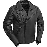 First Mfg Co - Night Rider - Men's Motorcycle Biker Riding Leather Jacket