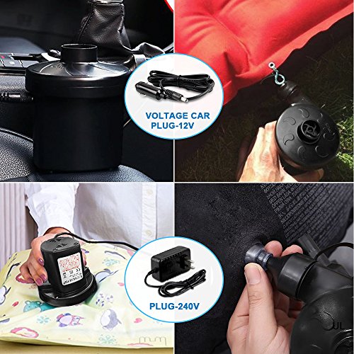image for mixigoo Electric Air Pump Portable Inflator Pump Deflator Pump Quick-f