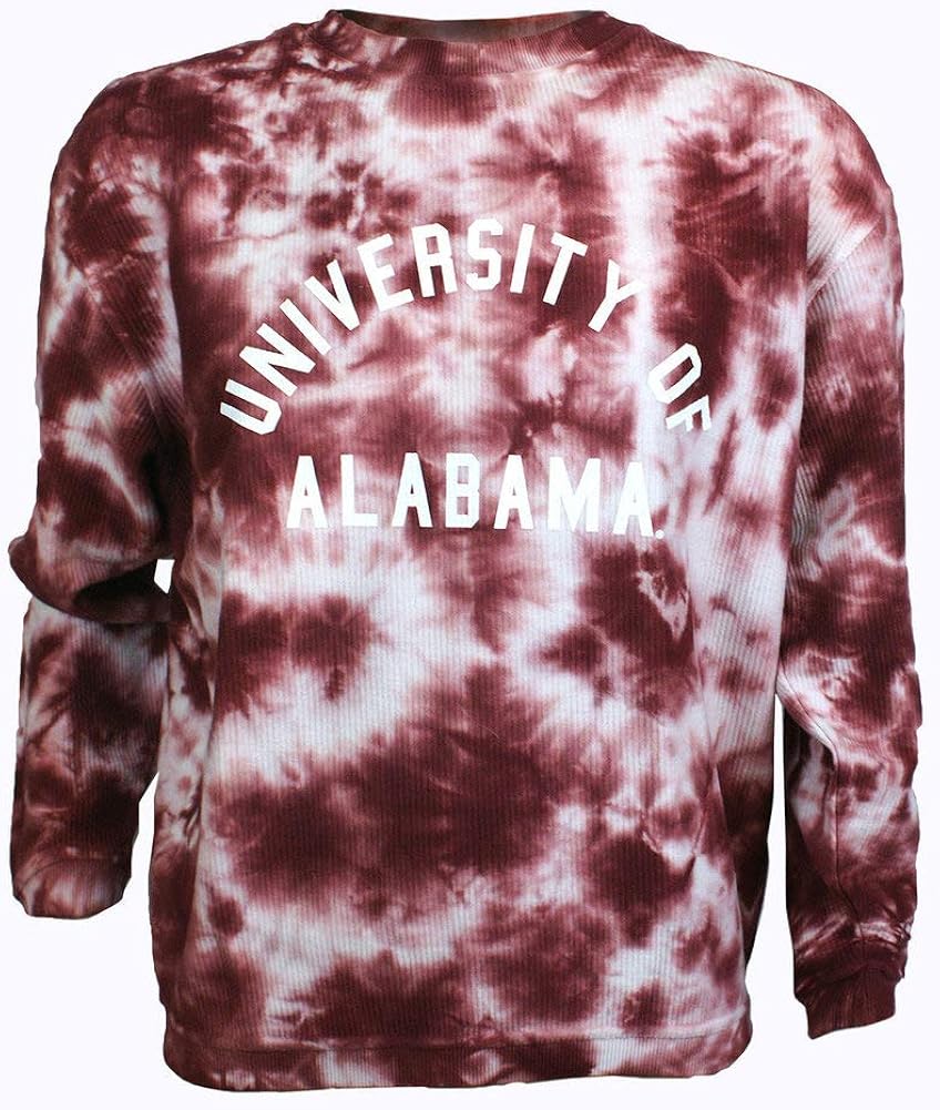 tie dye corded sweatshirt
