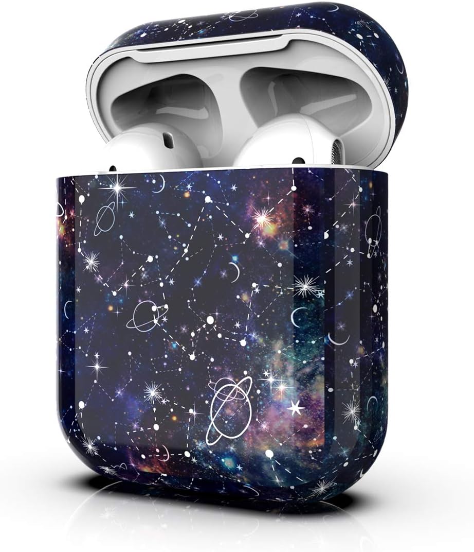 QQcase Airpods Case,Airpod Case Hybrid Sturdy Case Rugged Shockproof High Impact Resistant Cute Cover for Apple Airpod 1st & 2nd Space